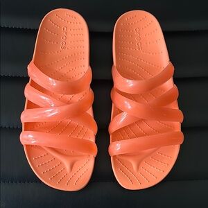 CROCS Women's Bright Orange Sandals